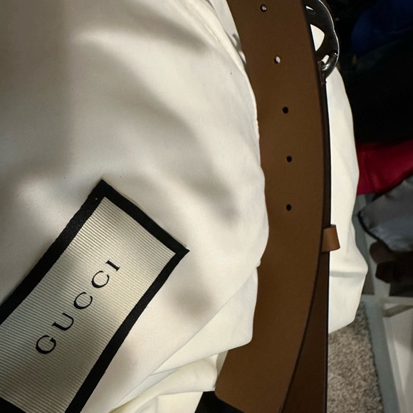 New Authentic Gucci Interlocking Brown Leather Belt-Size 100. Dust Bag I… - Picture 6 of 7